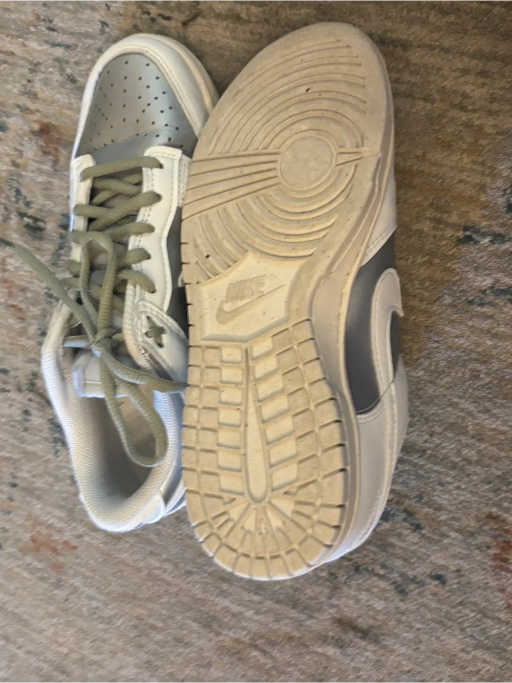 Nike White Sneaker Inner Label Detail